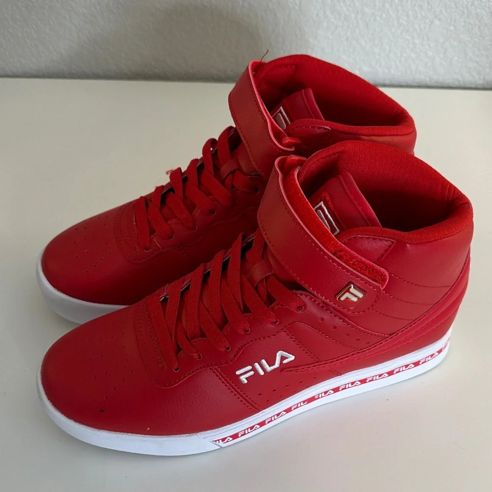 Fila Men's 13 Repetition Red Synthetic Lifestyle Sneakers Size 7 New in Box! - Picture 3 of 13